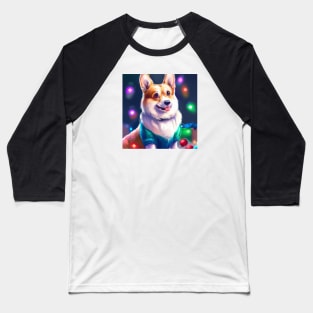 Cute Pembroke Welsh Corgi Drawing Baseball T-Shirt